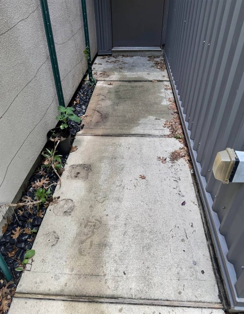Walkway in Pembroke Pines before pressure washing