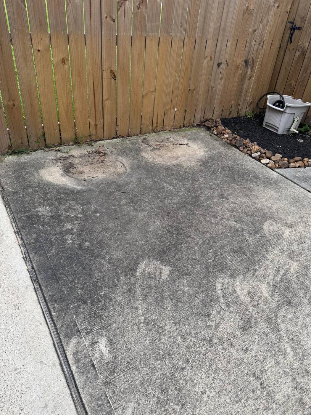 Patio Before Cleaning
